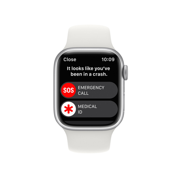 [OUTLET] Apple Watch S8 GPS 41mm, Silver Aluminium Case me White Sport Band, Regular
