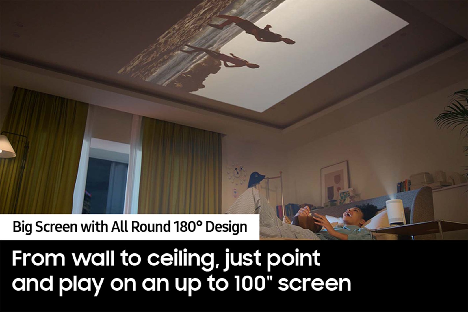 Projektor Samsung SP-LFF3CLAXXXH Ultra DLP, 1080p, i bardhë/ zi