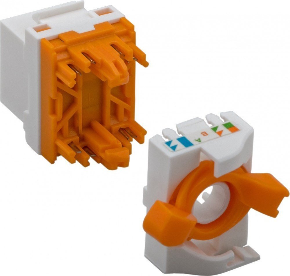 Модул кејстон Текли 028573 RJ45, Cat6 UTP, PoE, бел