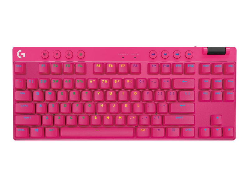 Logitech G PRO X TKL - Wireless, 2.4GHz, BT - Magenta