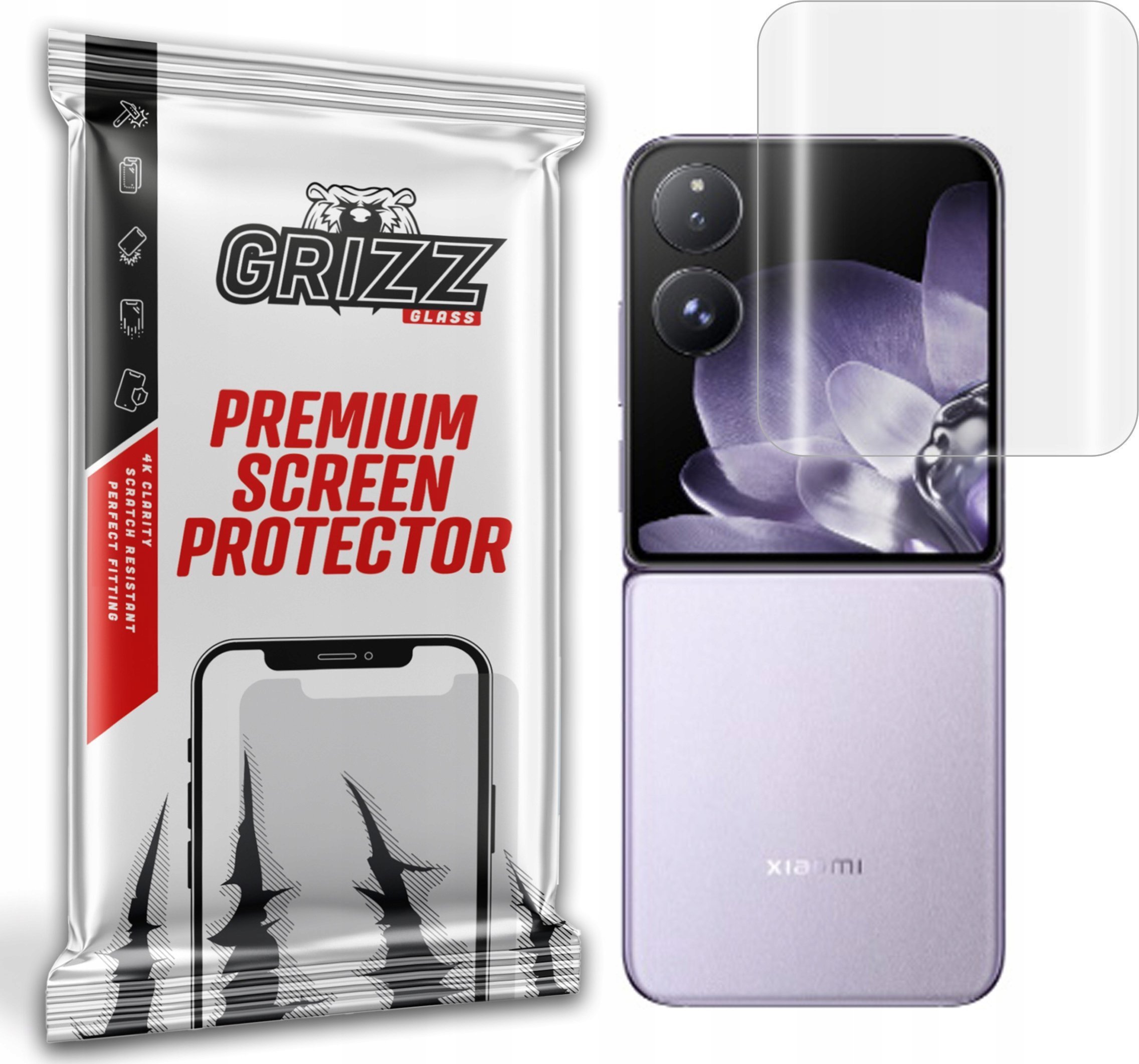 Folie mbrojtëse hydrogel Grizz për Xiaomi Mix Flip, transparente