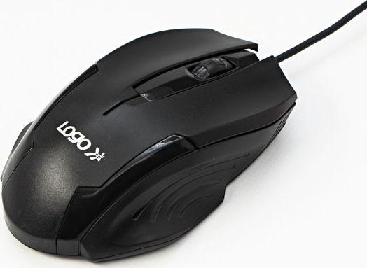 Maus Logo Shape, me kabllo, USB, i zi