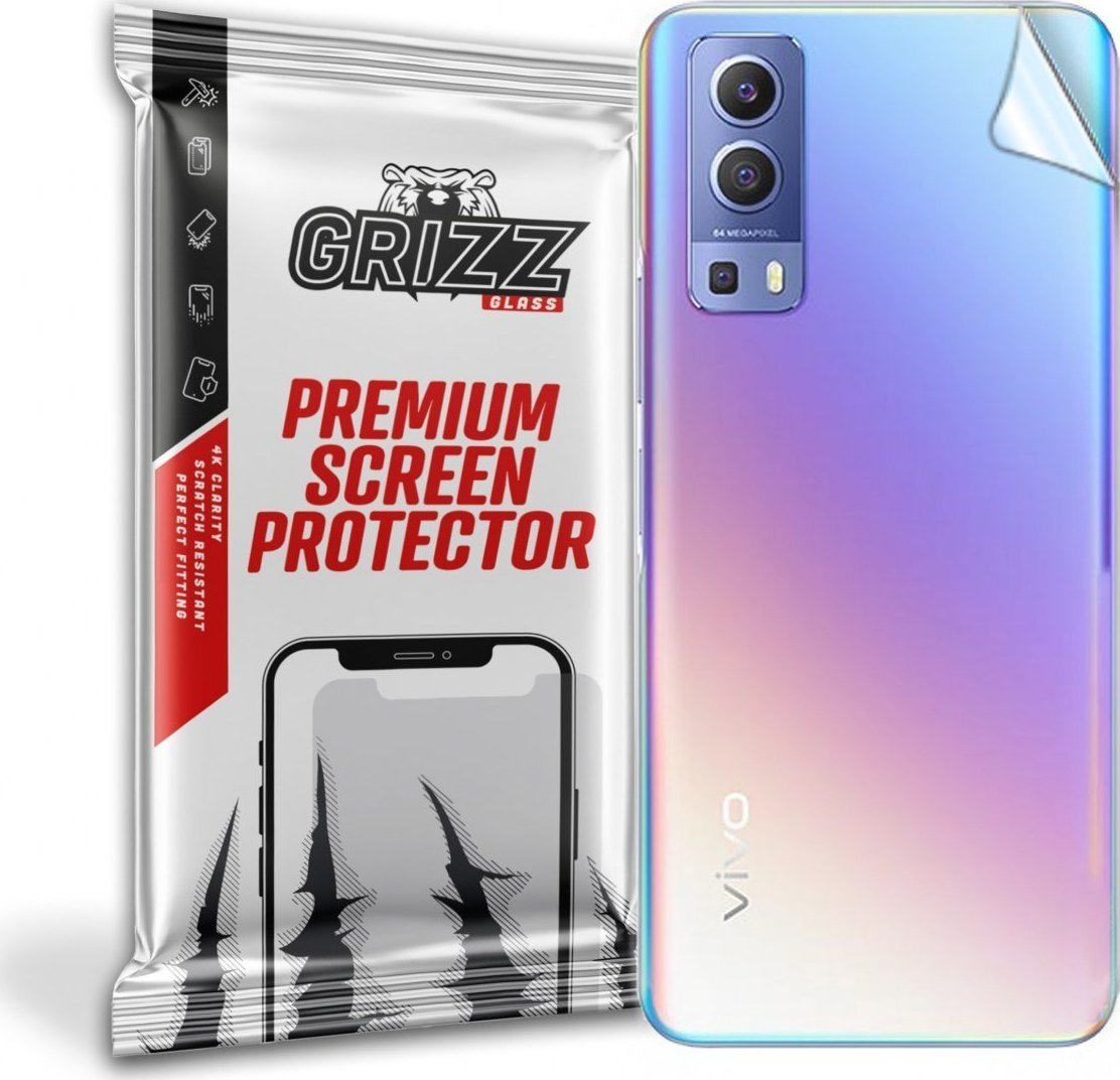 Folie mbrojtëse për pjesën e pasme GrizzGlass Vivo Y72 5G, satine transparente