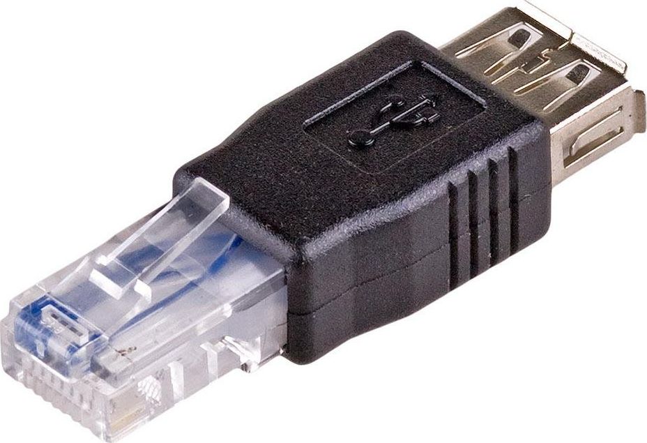 Përshtatës Akyga USB në RJ45, i zi
