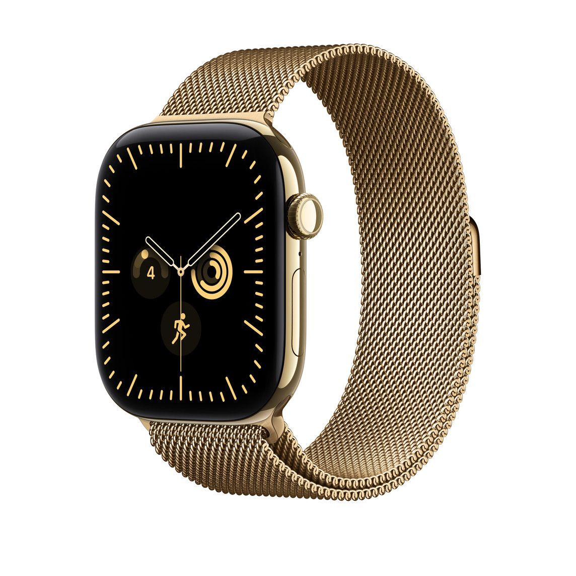 Apple Watch 46mm Radiant Gold Milanese Loop, S/M