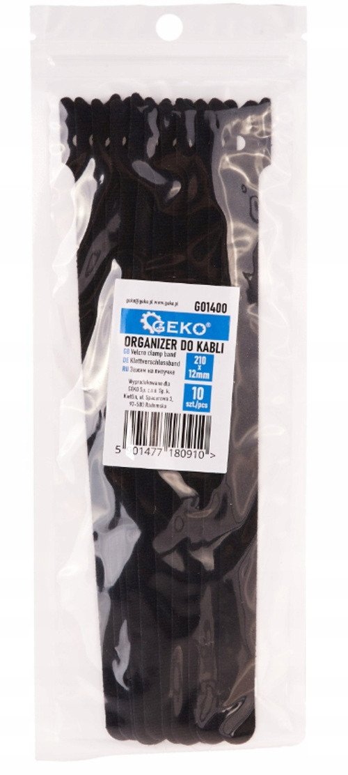 Shirit lidhës Velcro, 5m, 10mm, i zi