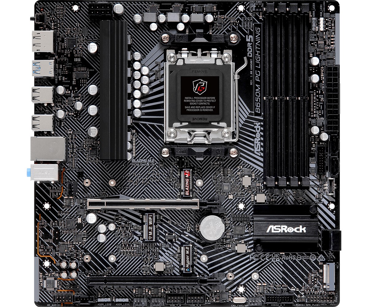 Pllakë amë Asrock B650M PG Lightning AMD B650 Socket AM5 micro ATX