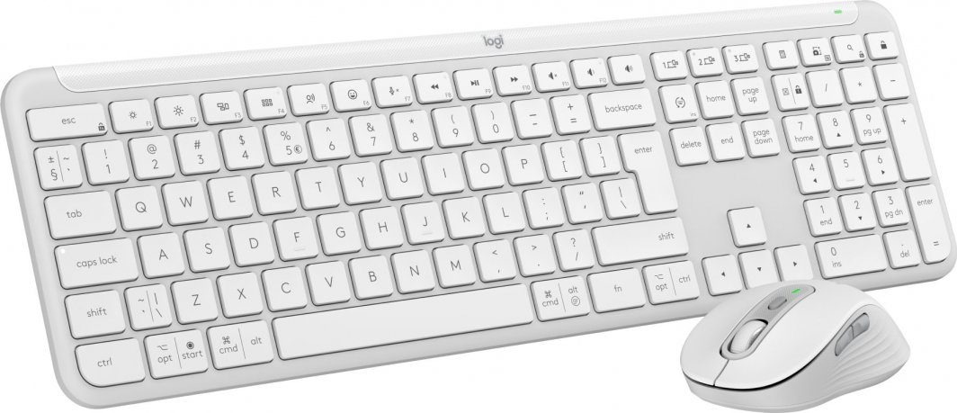 Set tastierë + maus Logitech Signature Slim MK950 (920-012491), i bardhë
