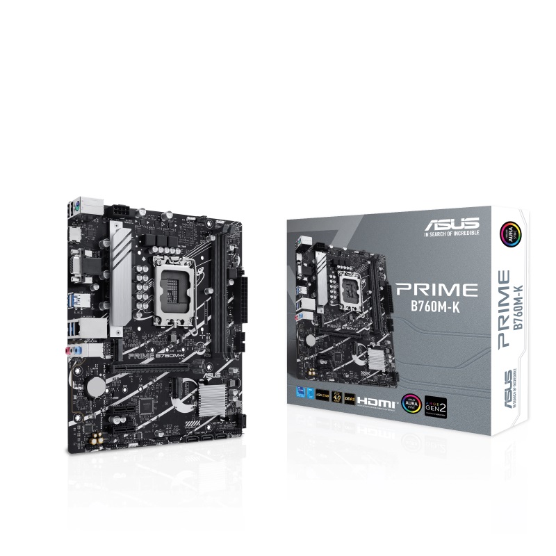 Pllakë amë ASUS PRIME B760M-K, LGA 1700, mATX