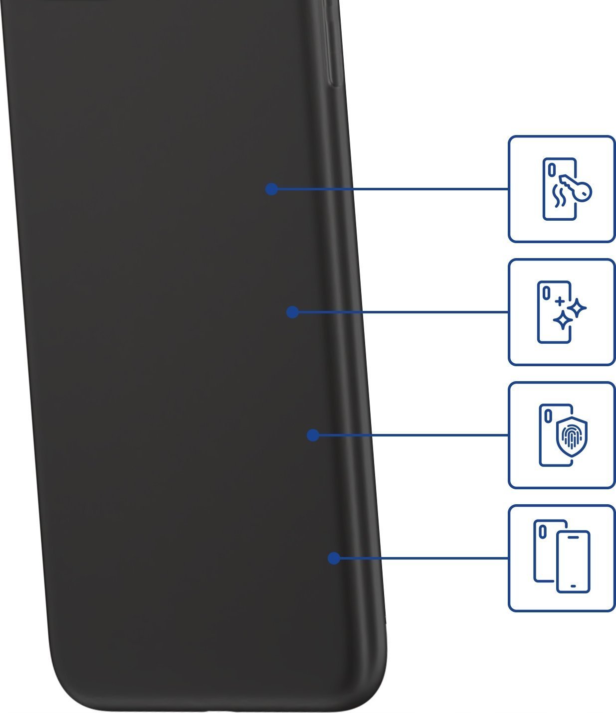 Kapak telefoni 3MK Matt Case për Samsung Galaxy A25 5G, mat, i zi