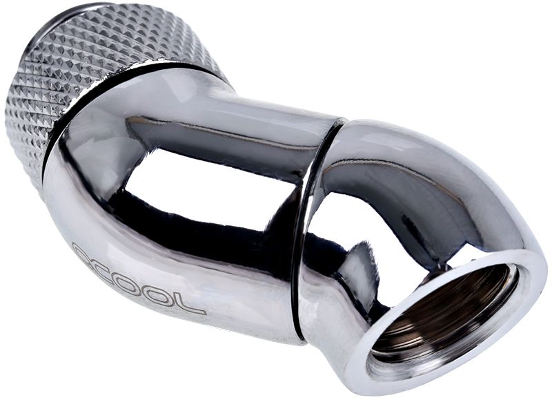 Përshtatës ujëftohës Alphacool 17251, 1/4", rrotullues, krom