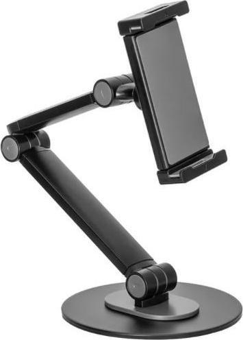 Mbajtës tavoline për tablet Neomounts DS15-550BL1, lartësi e rregullueshme 47 cm, rrotullim 360°, i zi
