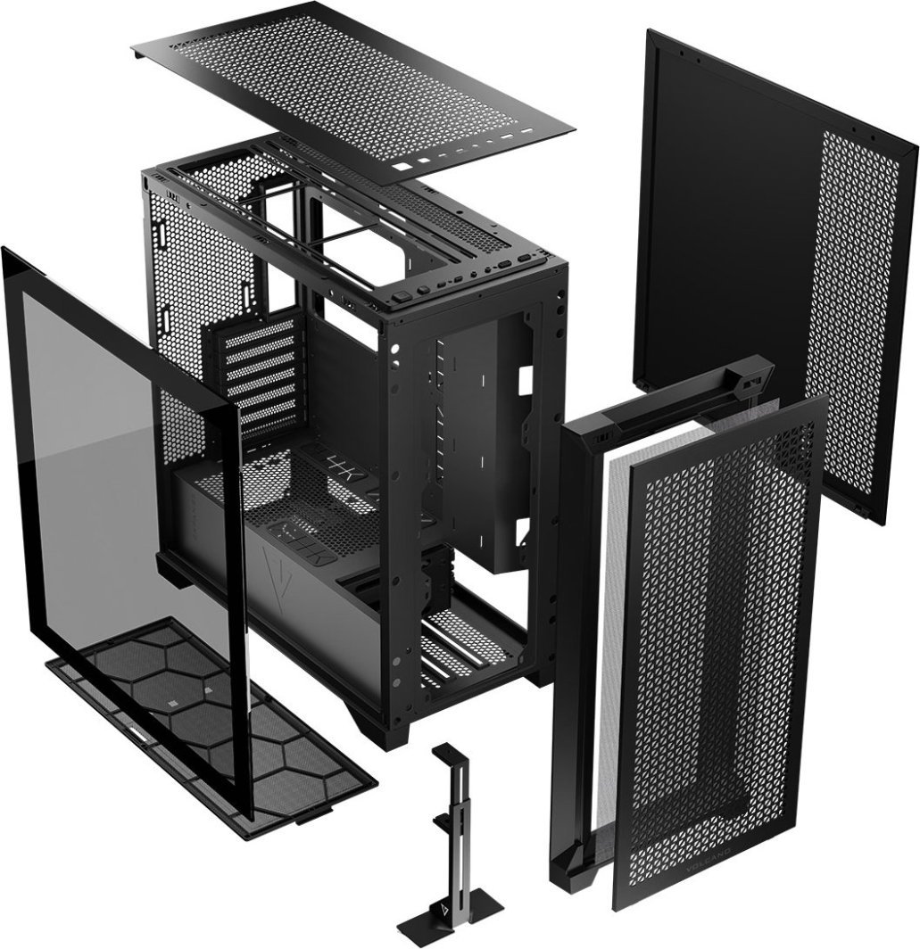 Куќиште за компјутер Modecom Volcano Expanse T MIDIЦрна, Midi Tower