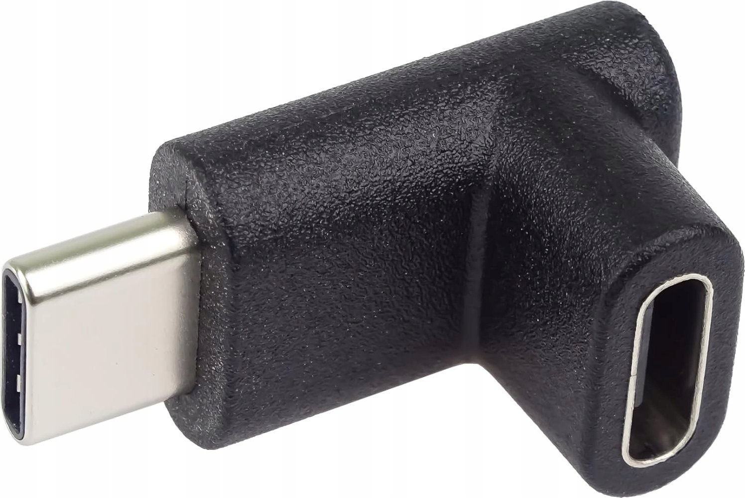 Adapter USB PremiumCord USB C mashkull në USB C femër 90°, USB 3.2 Gen 1, 5 Gbps, i zi