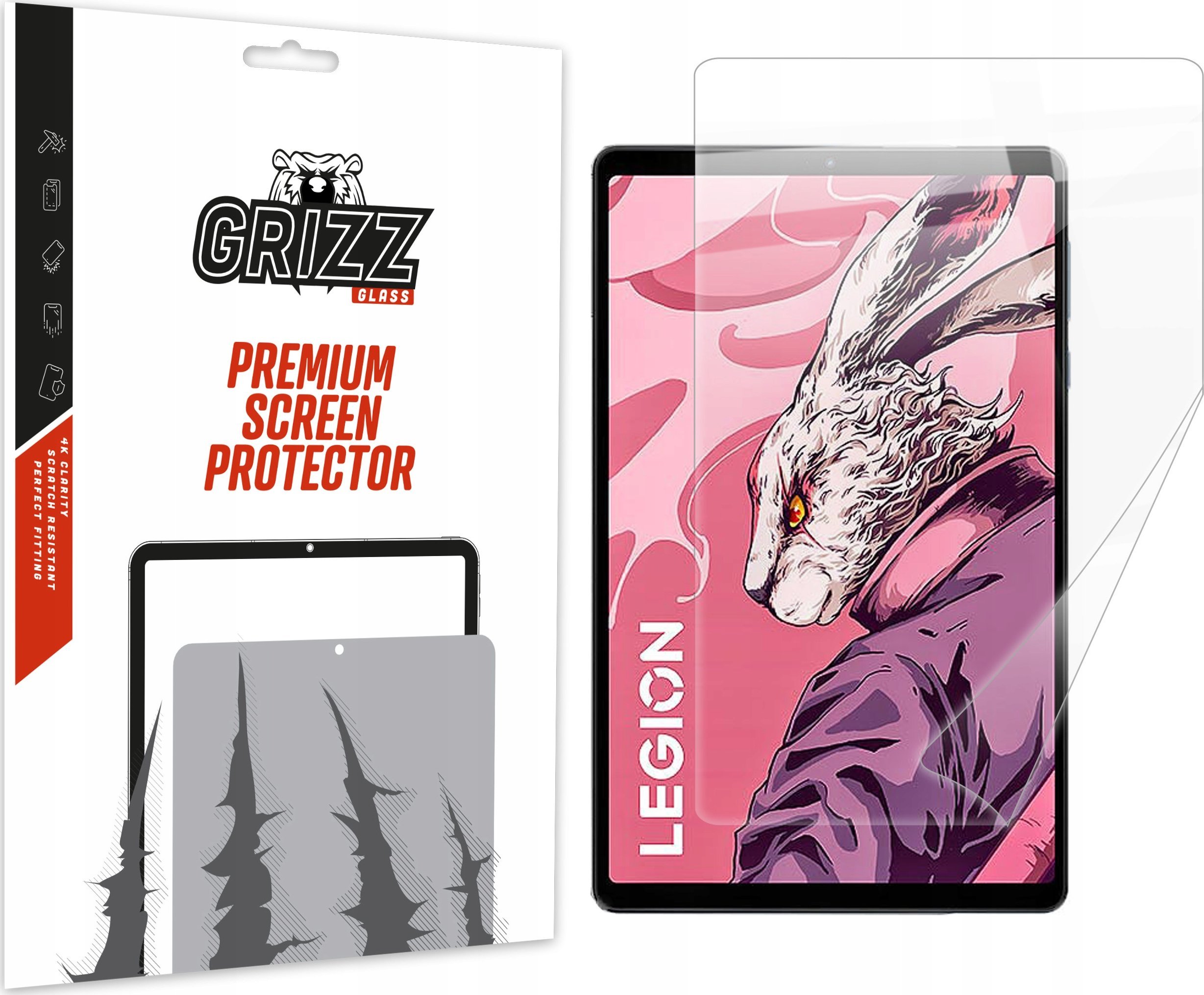Mbrojtëse ekrani qeramike Grizz për Lenovo Legion Tab, transparente