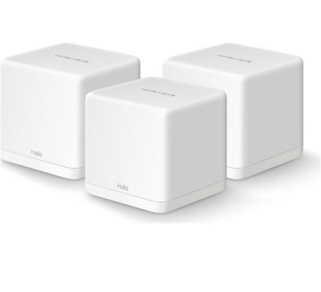 Sistem Mesh Wi-Fi Mercusys Halo H30G, AC1300, Gigabit, set 3 njësi, i bardhë