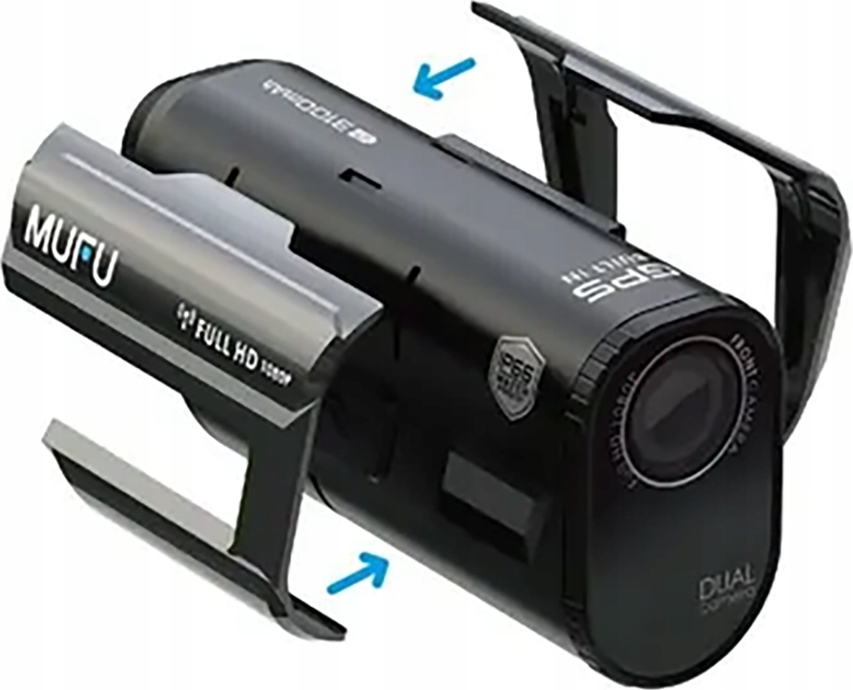 Kamerë për motoçikletë MUFU Motocam V30P, Full HD, dy lente, rezistente ndaj ujit