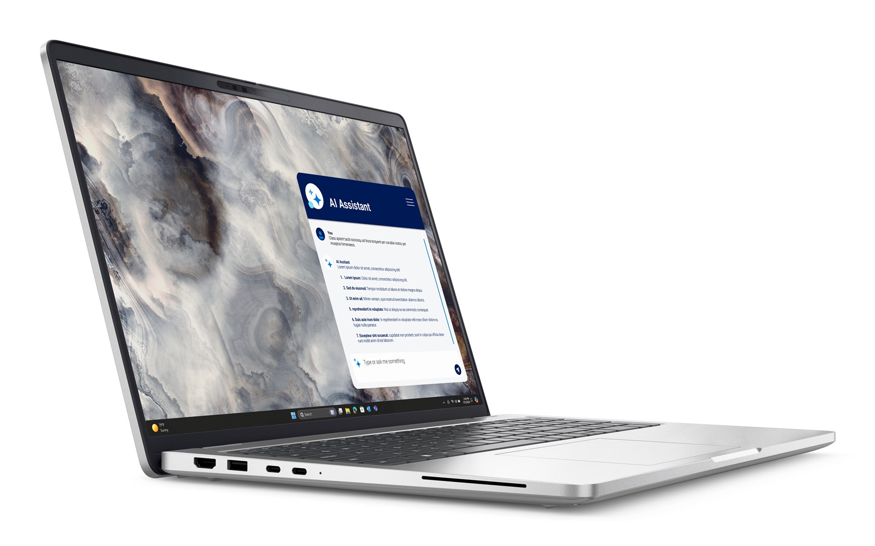 Laptop DELL Pro 16 Plus PB16250 Copilot+ PC, 16", Intel Core Ultra 7 266V, 16 GB, 512 GB SSD, Intel Arc Graphics 140V, Aluminium