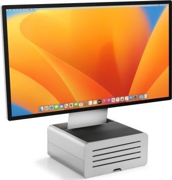 Stendë monitori Twelve South HiRise Pro, e rregullueshme, me hapësirë ruajtjeje, gri