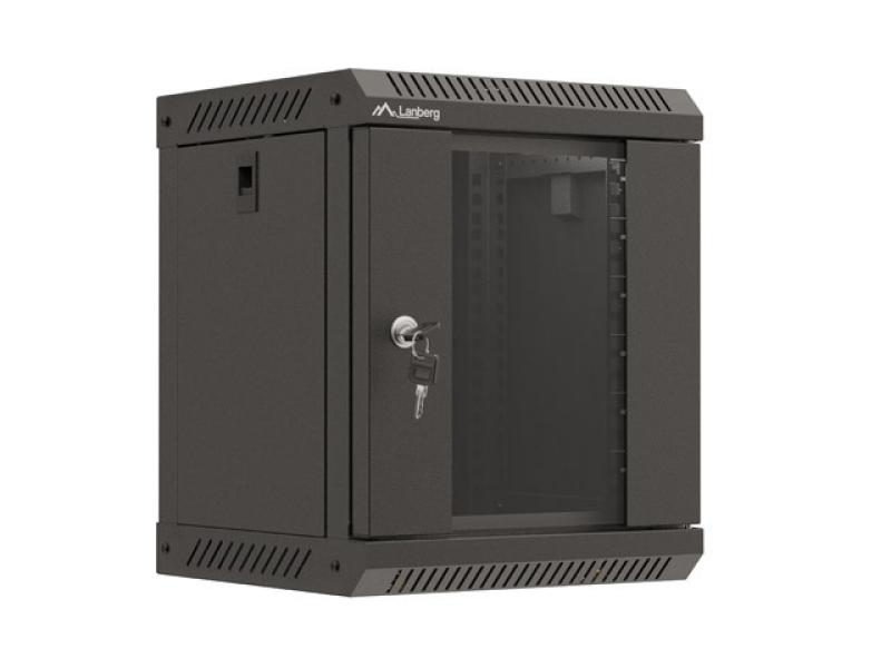 Kabinetë rack muri Lanberg WF10, 10", 6U, 300x300x370 mm, e zezë