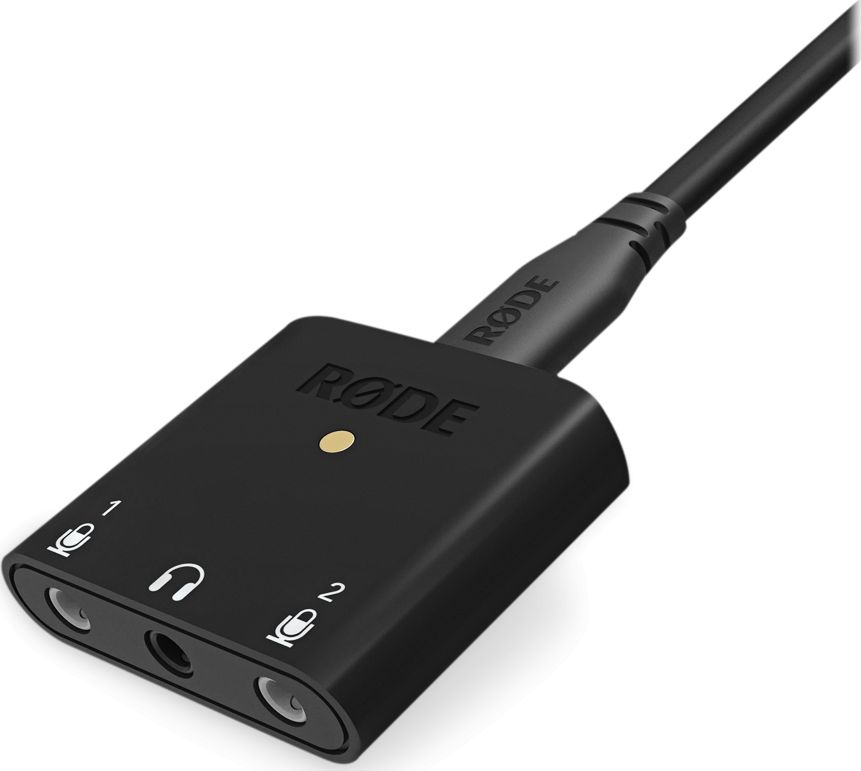 Ndërfaqe audio RØDE AI-Micro Lightning, 2 kanale, lidhje Lightning, e zezë