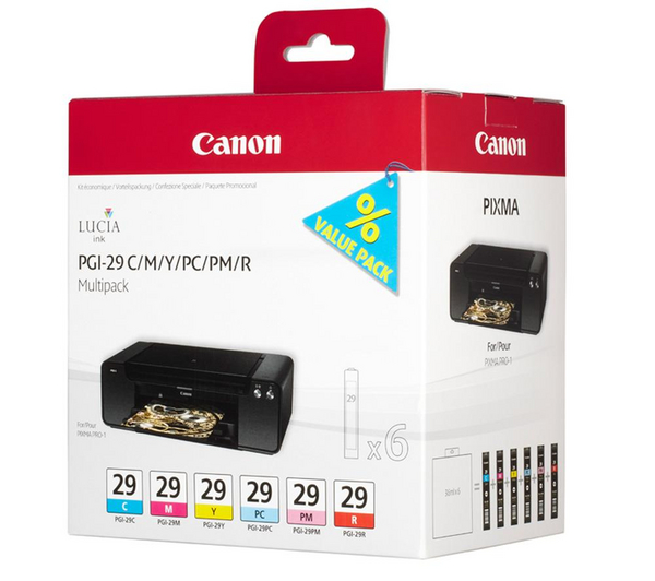 Ngjyrë Canon PGI-29 CMY/PC/PM/R, shumëngjyrëshe