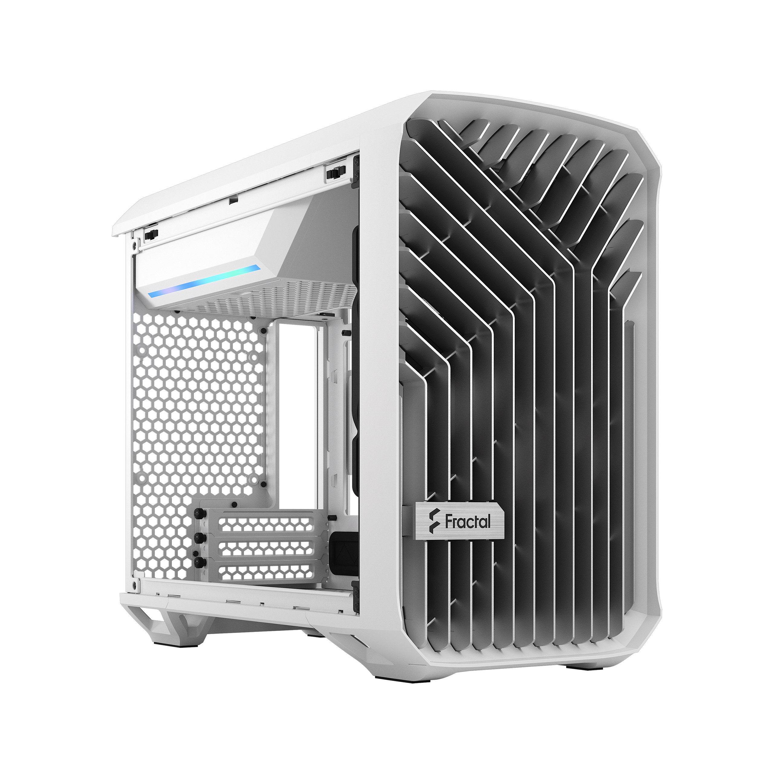 Kasë për PC Fractal Design Torrent Nano White TG Clear Tint, e bardhë