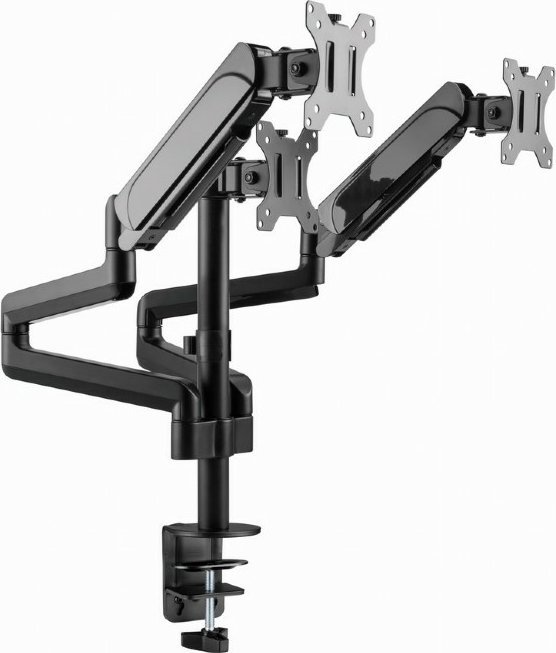 Носач за монитор за на маса Gembird MA-DA3-01, за 3 монитори 17-32\", до 7 kg, црн