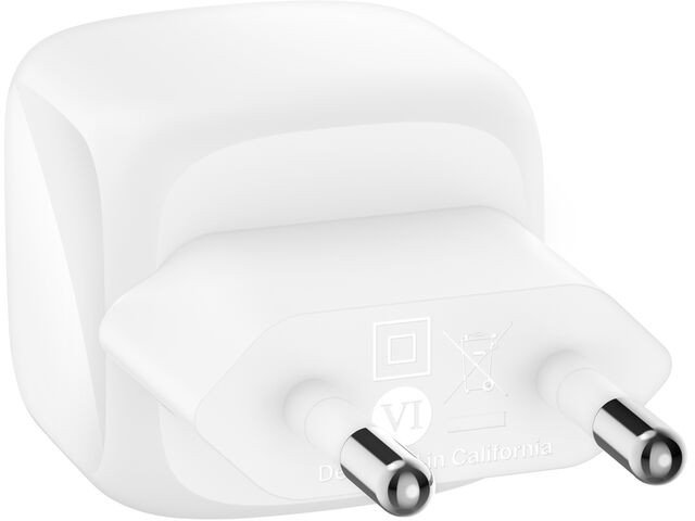 Полнач Belkin 30W USB C, PD и PPS, со кабел USB C 1m, бел