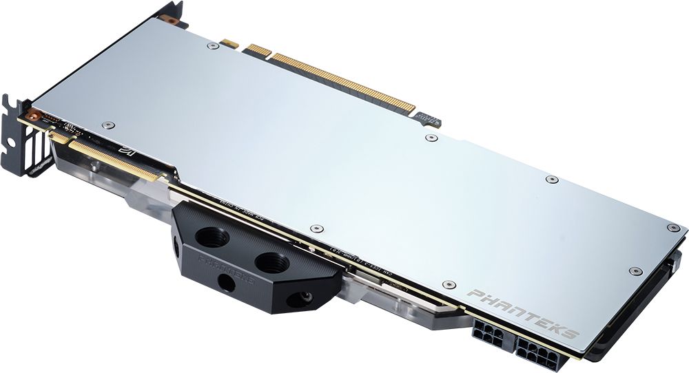 Backplate për kartë grafike Phanteks Glacier G2080Ti, për RTX 2080 2080Ti Founders Edition, krom