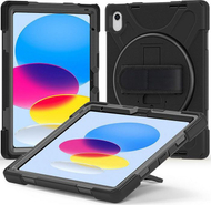 Mbulesë tablet eStuff AUSTIN Defender për iPad 10th Gen 10.9", me qëndrim, e zezë