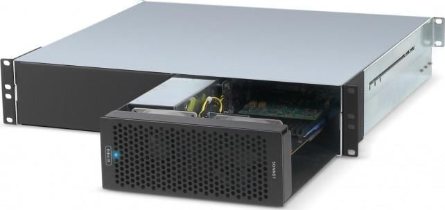 Sistem zgjerimi Sonnet Echo III, Thunderbolt 3 në PCIe, rackmount 2U, argjendtë