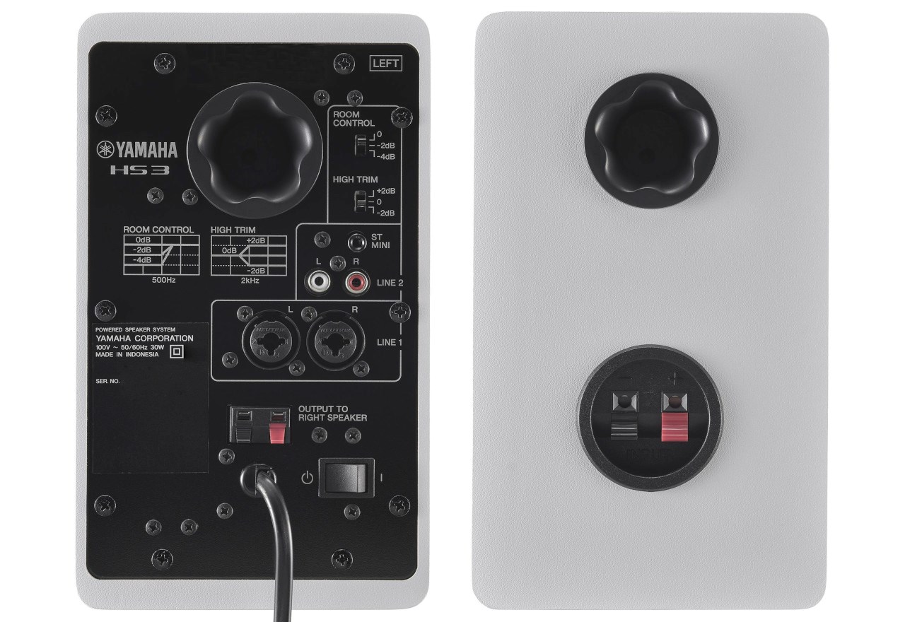 Monitorë studio Yamaha HS3 WH, kompakt, 3.5", të bardhë