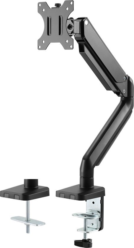Komplet montimi monitori DELTACO Office, për 17" 32", montim në tavolinë, i zi