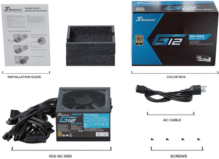 Burim energjie Seasonic G12 GC - 650W