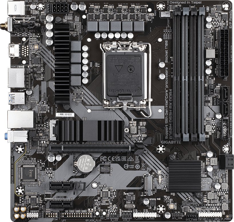 Pllakë amë Gigabyte B760M DS3H AX DDR4, Wi Fi 6, mATX