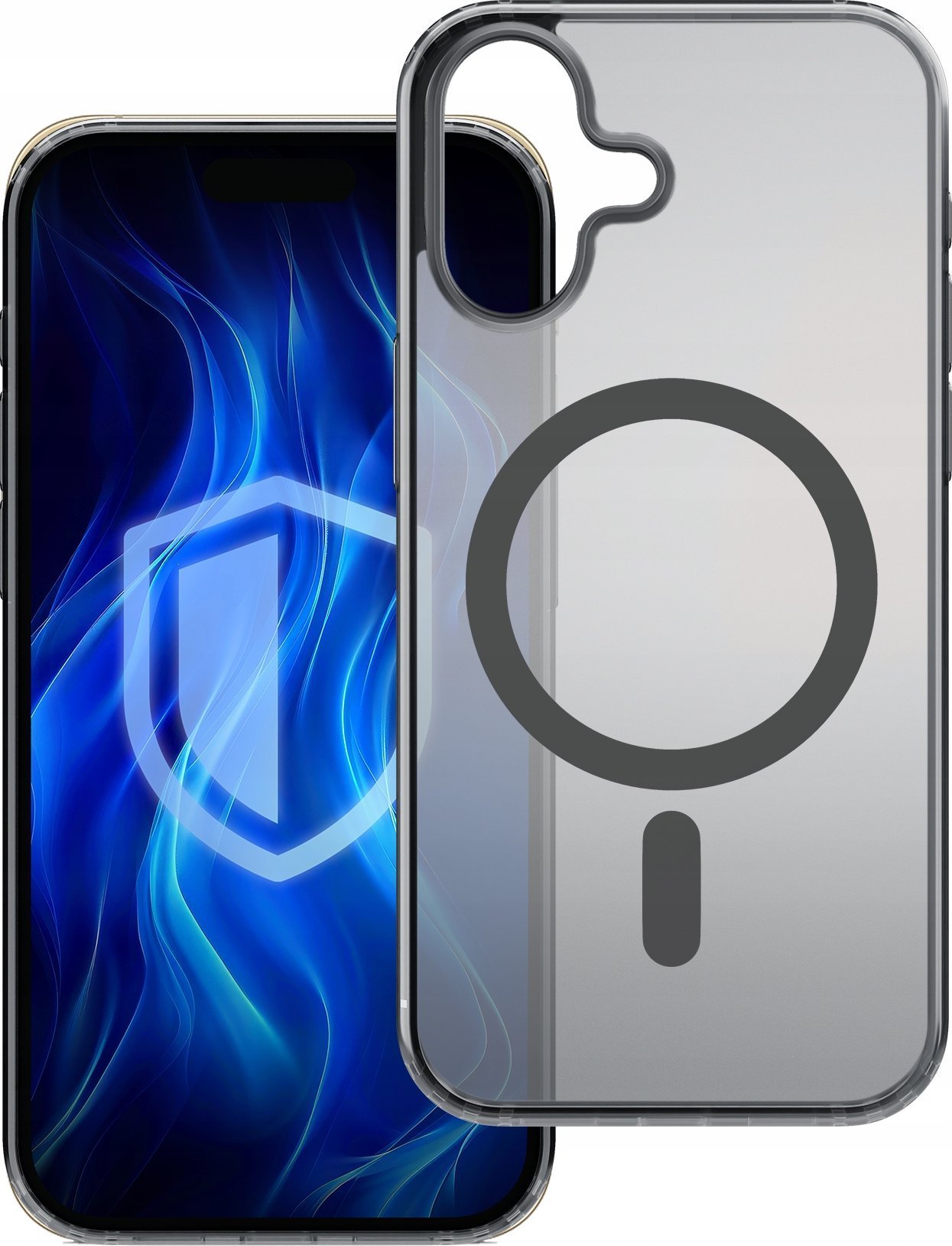 Kuti mbrojtëse 3MK Frosty MagCase, për iPhone 16, MagSafe, e zezë