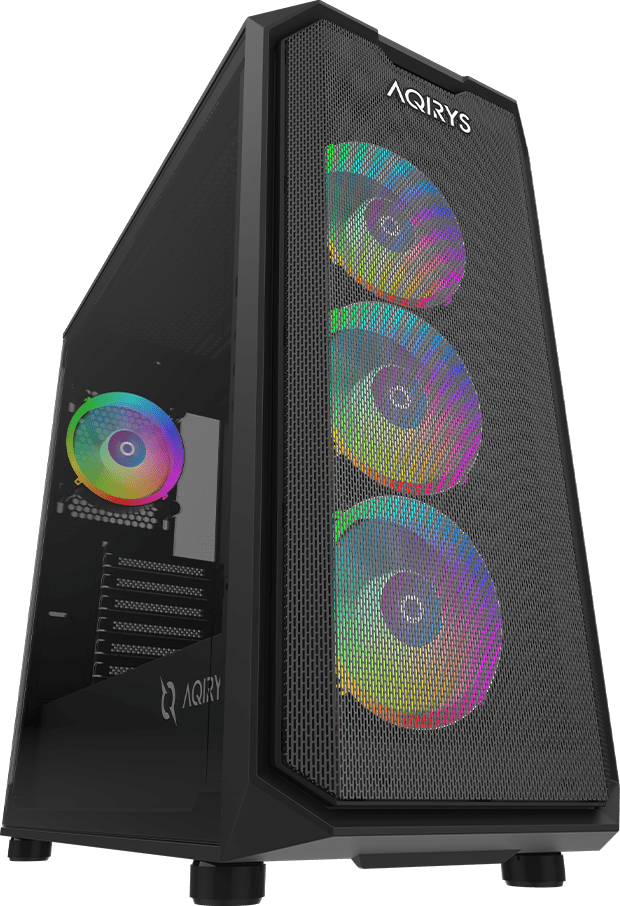 Kuti kompjuterike gaming WEZEN Pro, ATX, 4x 120mm RGB, e zezë