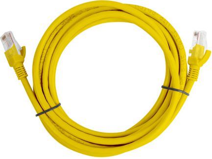 Кабел за поврзување Lanberg, Cat6, нештитен, жолт, 3m, (PCU6-10CC-0300-Y)