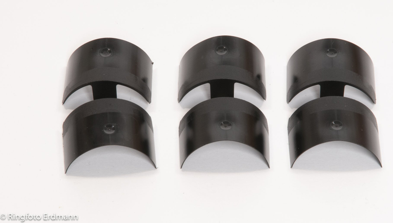 Kapakë këmbësh tripod Manfrotto Leg Caps 37mm, set 3 copë, të zinj