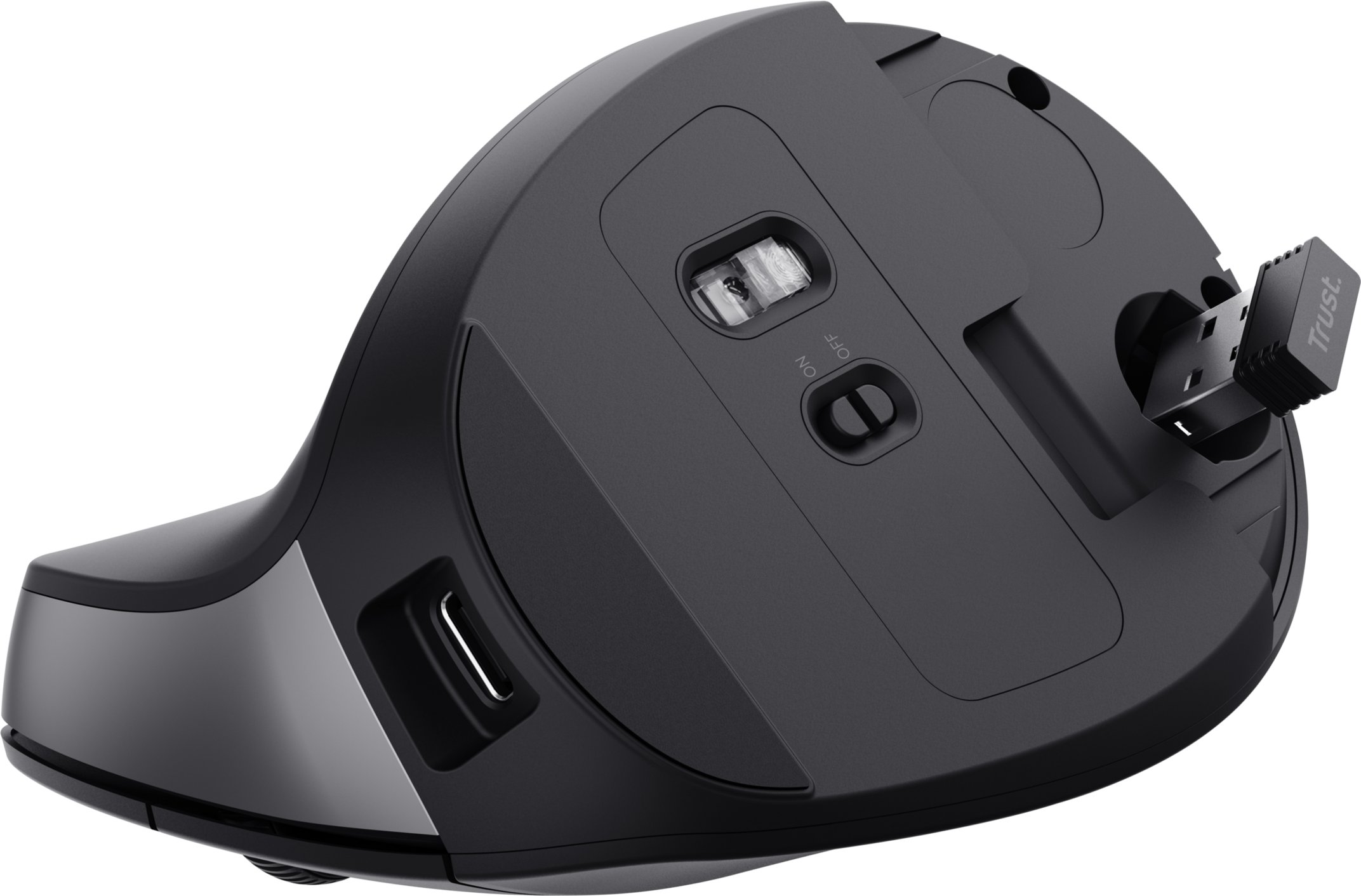 Maus Trust TM-270, vertikal, wireless, 2400 DPI, i zi