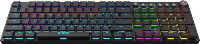 Tastierë iBOX Aurora K-6 Low Profile LED, e zezë