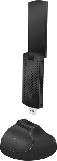 Адаптер за мрежа Ви-Фи LogiLink WL0247, УСБ 3.0, 1900Mbps, со база, црн