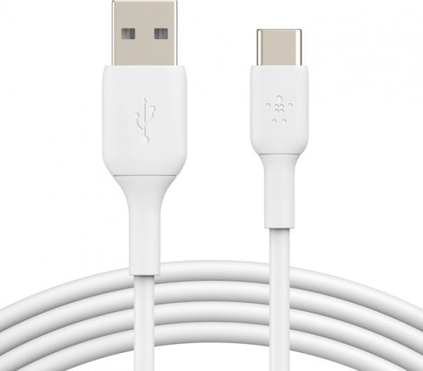 USB кабел Belkin BoostCharge, USB A во USB C, 1 m, бел