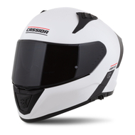 Kaskë moto Cassida Aero Solid 2026, integrale, e bardhë e zezë