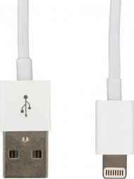Kabllo USB LMP LIGHUSB 1m, USB A në Lightning, e bardhë