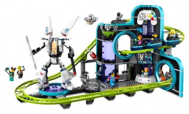Set LEGO City 60421 Robot World Park with rollercoaster, 986 pjesë