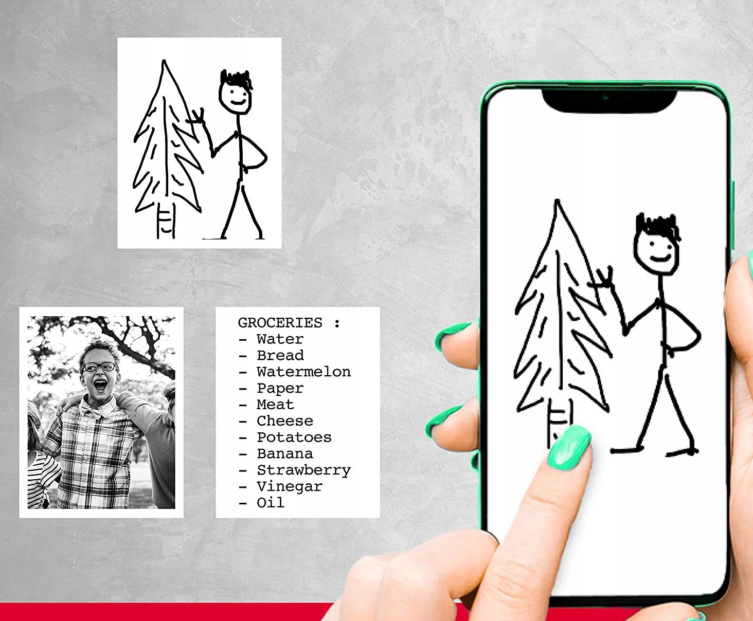 Printer portativ foto AgfaPhoto Realpix Pocket, Bluetooth, 57mm, i bardhë