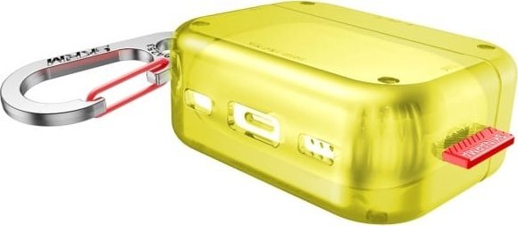 Mbulesë për AirPods Pro 2 Skinarma Saido, Bayer TPU, me karabinë metalike, transparente