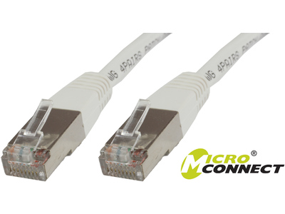 Kabllo MicroConnect S/FTP, CAT6, 0.25m, e bardhë